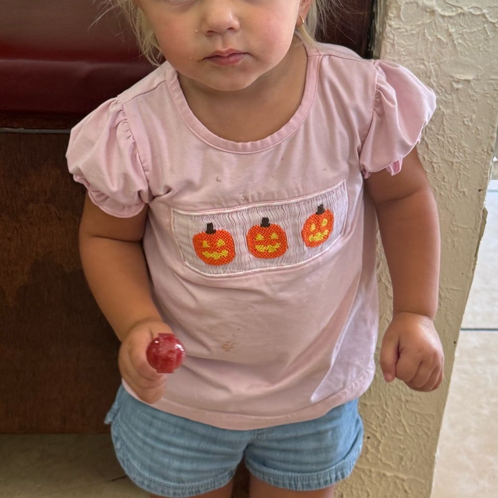 Smocked Pumpkin Blouse